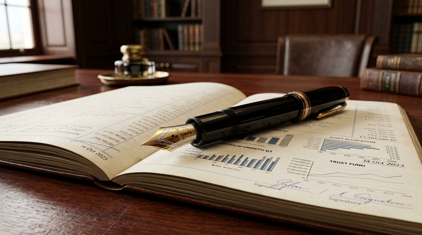 GCIC Finserve Wealth Ledger and Fountain Pen